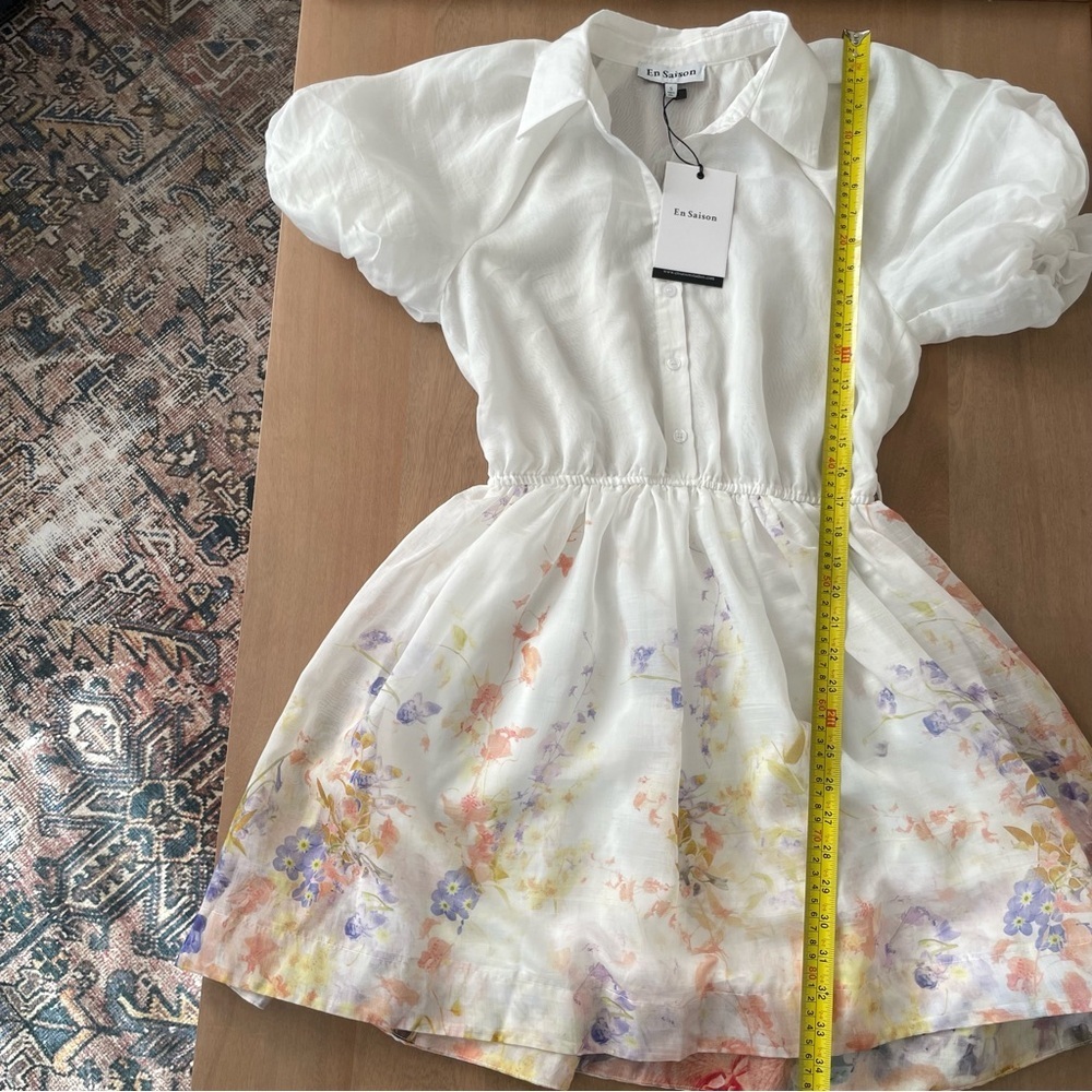 En Saison Taylorann Puff Sleeve Minidress - Picture 12 of 12